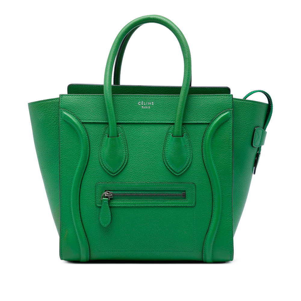 Pre-Loved Celine Micro Drummed Calfskin Luggage Tote